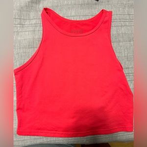 FLEO vault crop tank pink